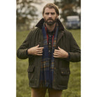 Barbour Burton Mens Quilted Waterproof Jacket - Dark Olive - William Powell