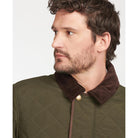 Barbour Burton Mens Quilted Waterproof Jacket - Dark Olive - William Powell