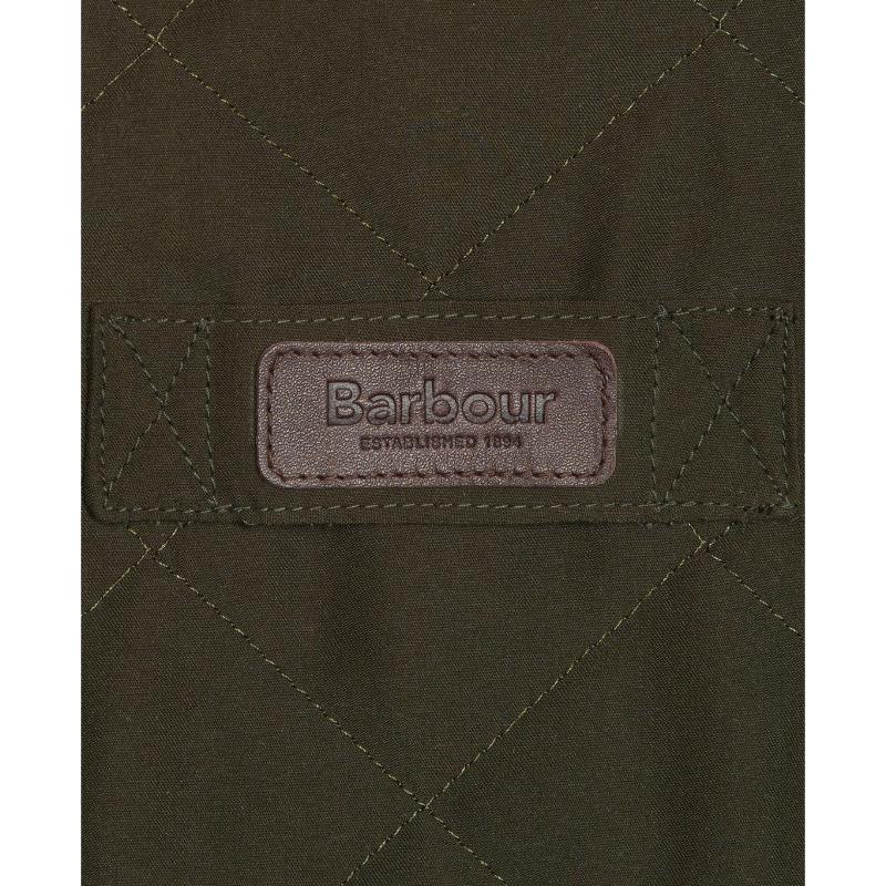 Barbour Burton Mens Quilted Waterproof Jacket - Dark Olive - William Powell