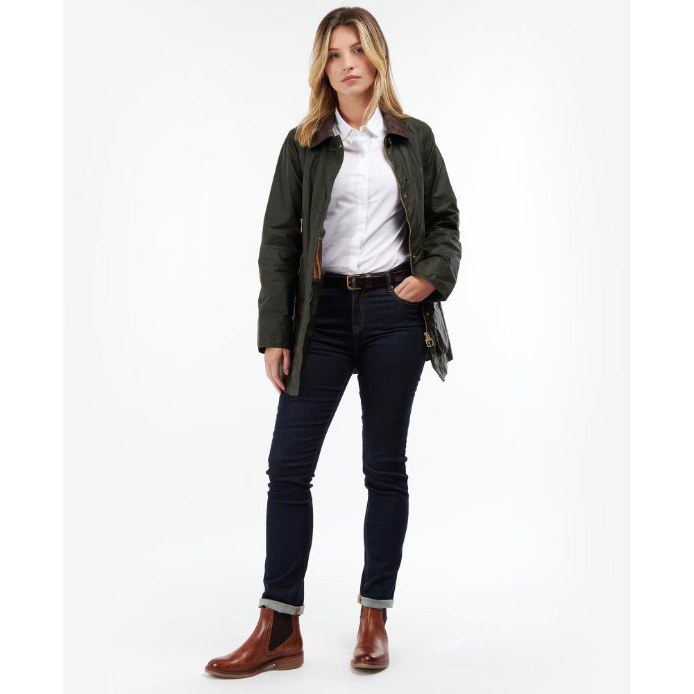 Barbour Buscot Ladies Wax Jacket - Archive Olive/Classic - William Powell
