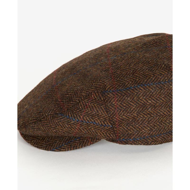Barbour Cairn Mens Tweed Cap - Brown Check - William Powell