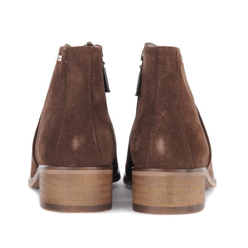 Barbour Caryn Ladies Ankle Boot - Choco Suede - William Powell