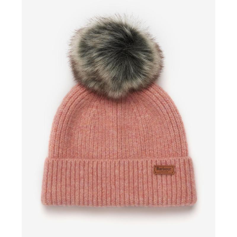 Barbour Chilton Ladies Beanie - Pink - William Powell