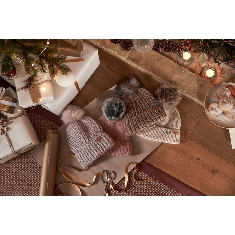 Barbour Chilton Ladies Beanie - Pink - William Powell