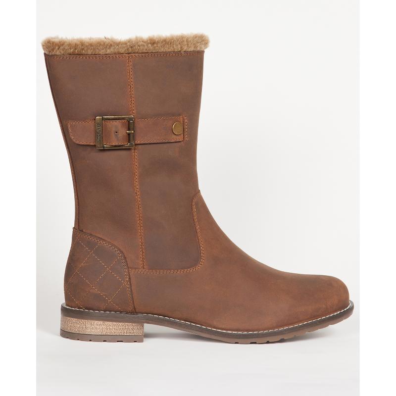 Barbour Clare Ladies Mid High Boot - Timber Tan - William Powell