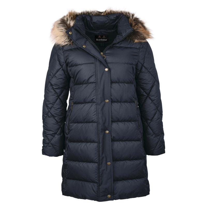 Barbour Daffodil Ladies Quilted Jacket - Dark Navy - William Powell