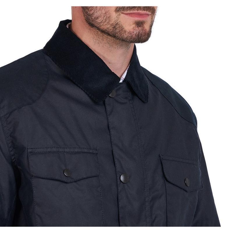 Barbour Dalegarth Mens Wax Jacket - Navy - William Powell