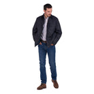 Barbour Dalegarth Mens Wax Jacket - Navy - William Powell