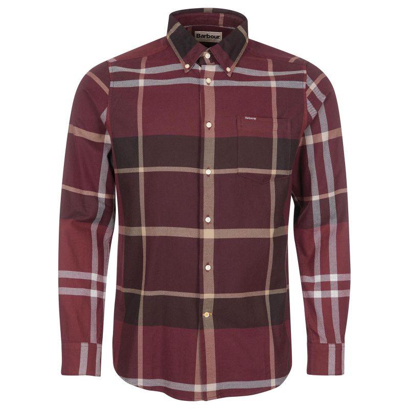 Barbour Dunoon Mens Tailored Shirt - Winter Red - William Powell