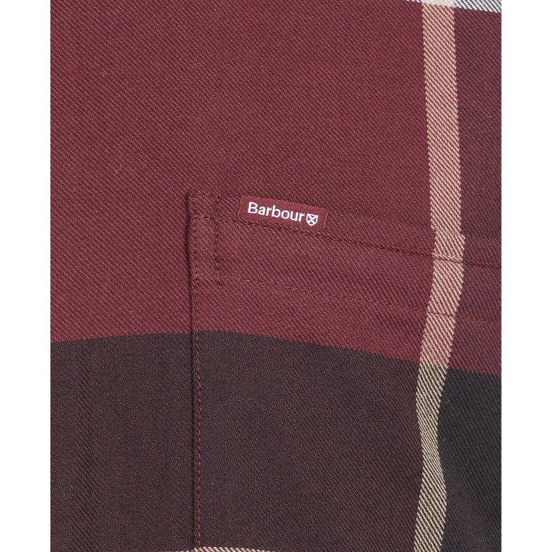 Barbour Dunoon Mens Tailored Shirt - Winter Red - William Powell