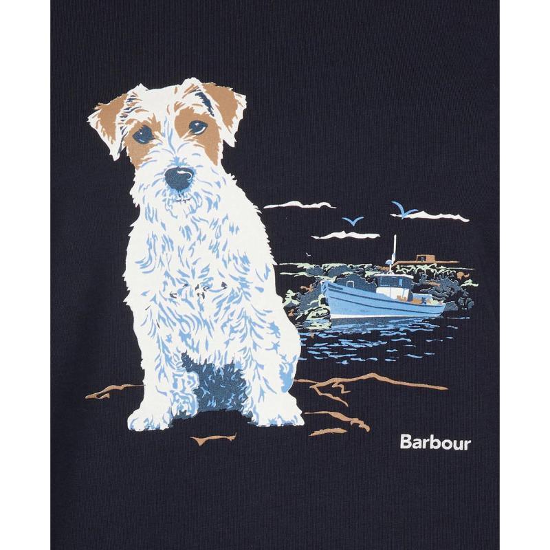 Barbour Fareham Ladies Long Sleeve Tee - Navy - William Powell