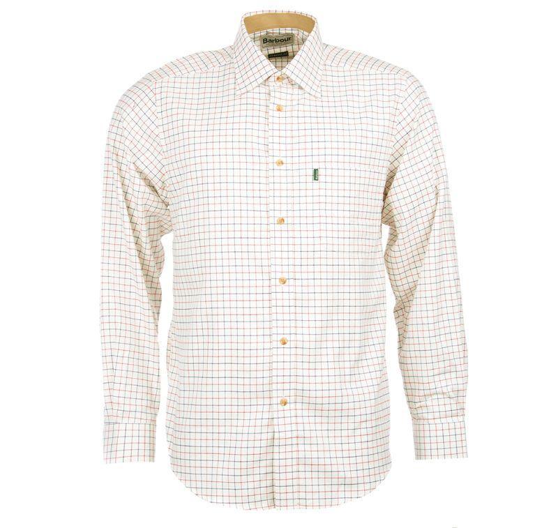 Barbour Field Tattersall CC Mens Shirt - Rich Red - William Powell