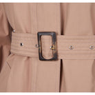 Barbour Findhorn Ladies Waterproof Trench Jacket - Oatmeal - William Powell