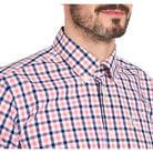 Barbour Gingham 15 Regular Fit Mens Shirt - Pink - William Powell