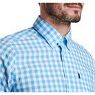 Barbour Gingham 3 Tailored Fit Mens Shirt - Pale Blue - William Powell