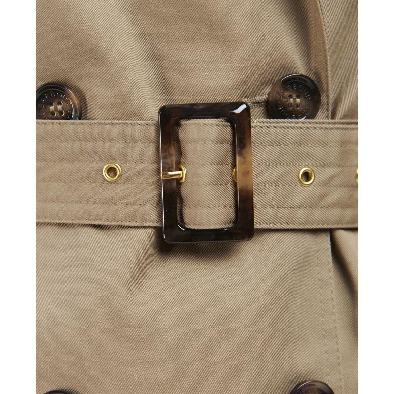 Barbour Greta Ladies Showerproof Trench - Rosewood/Rosewood Tartan - William Powell