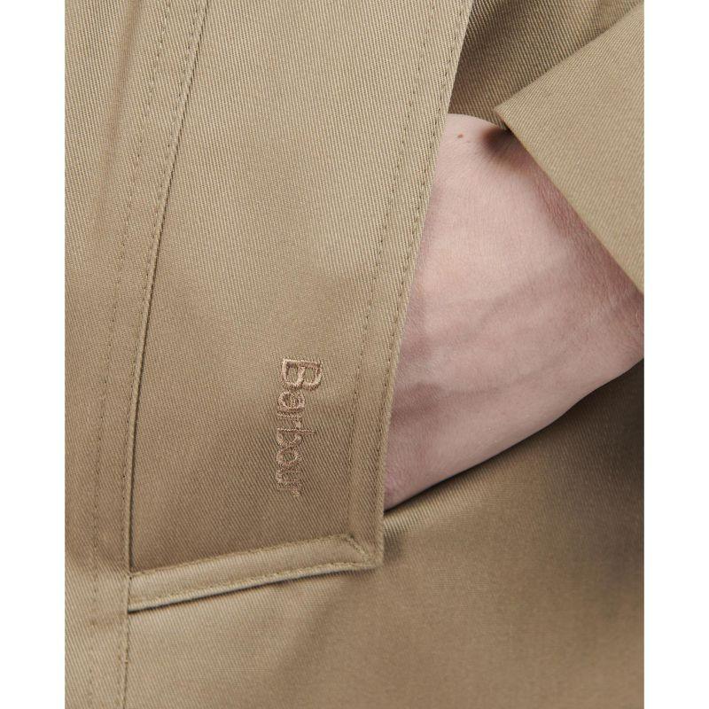 Barbour Greta Ladies Showerproof Trench - Rosewood/Rosewood Tartan - William Powell