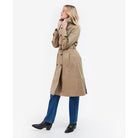 Barbour Greta Ladies Showerproof Trench - Rosewood/Rosewood Tartan - William Powell