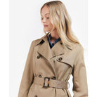 Barbour Greta Ladies Showerproof Trench - Rosewood/Rosewood Tartan - William Powell