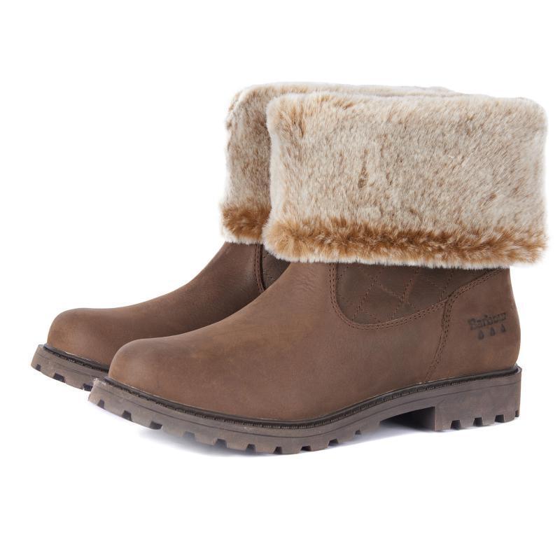 Barbour Hareshaw Ladies Waterproof Boot - Brown - William Powell
