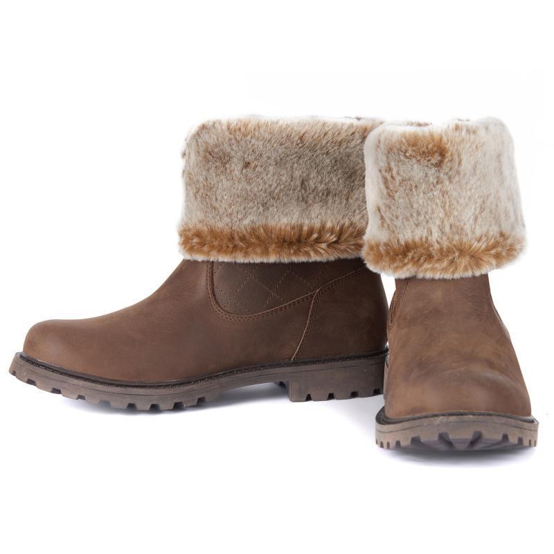 Barbour Hareshaw Ladies Waterproof Boot - Brown - William Powell