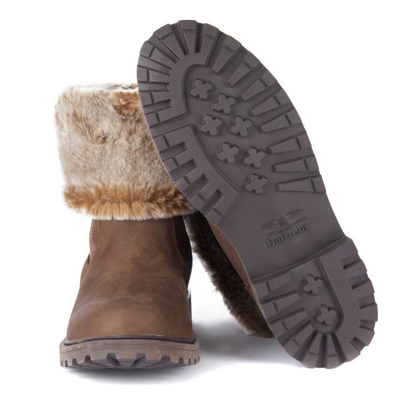 Barbour Hareshaw Ladies Waterproof Boot - Brown - William Powell