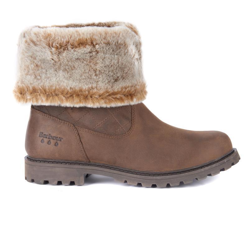 Barbour Hareshaw Ladies Waterproof Boot - Brown - William Powell