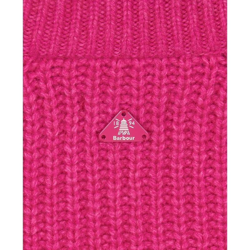 Barbour Hartley Ladies Knit - Fuchsia - William Powell