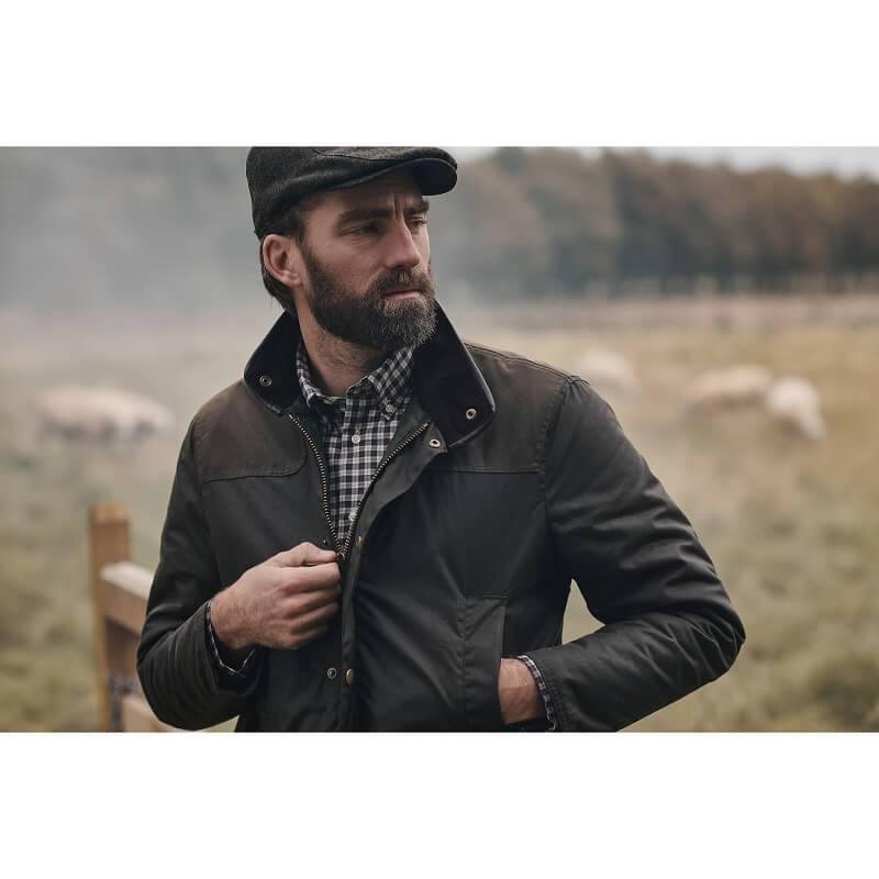 Barbour Hartlington Mens Wax Jacket - Olive - William Powell