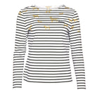 Barbour Hawkins Ladies Print Top - Off White Country Print - William Powell