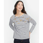 Barbour Hawkins Ladies Print Top - Off White Country Print - William Powell