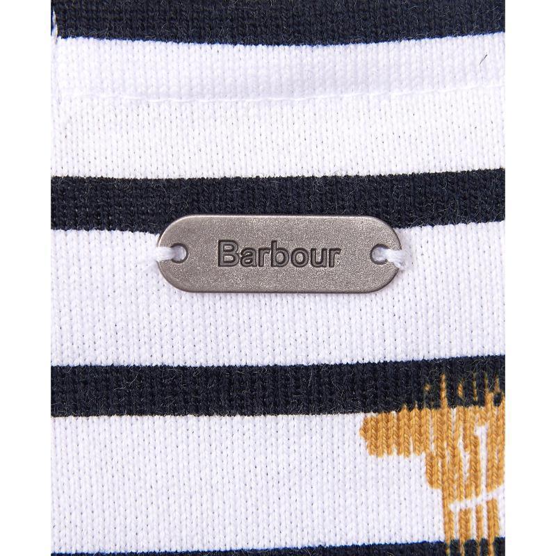 Barbour Hawkins Ladies Print Top - Off White Country Print - William Powell