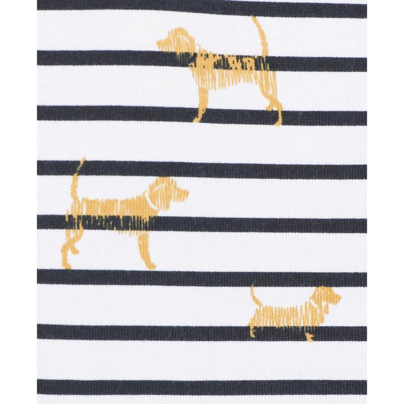 Barbour Hawkins Ladies Print Top - Off White Country Print - William Powell
