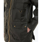 Barbour Highclere Ladies Wax Jacket - Olive - William Powell