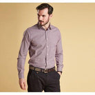 Barbour Highfield Micro Gingham Shirt - Navy - William Powell