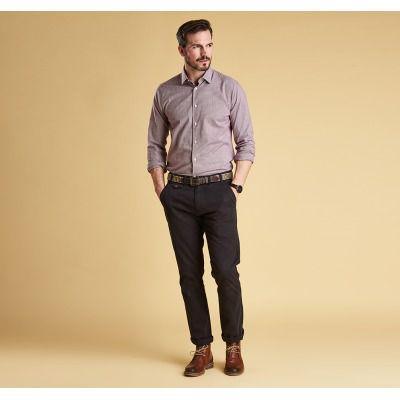 Barbour Highfield Micro Gingham Shirt - Navy - William Powell
