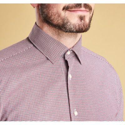 Barbour Highfield Micro Gingham Shirt - Navy - William Powell