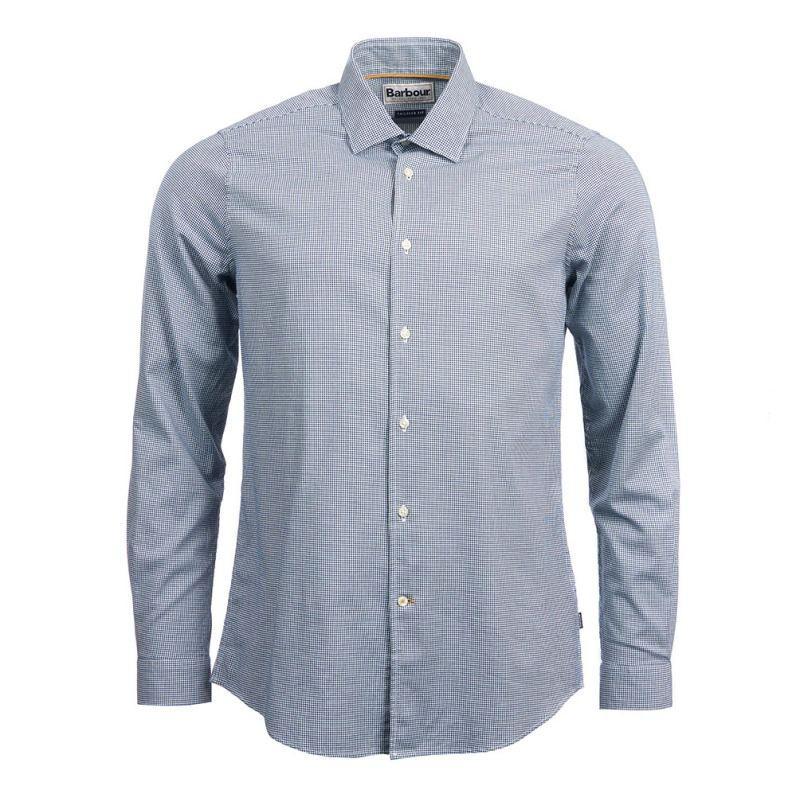 Barbour Highfield Micro Gingham Shirt - Racing Green - William Powell