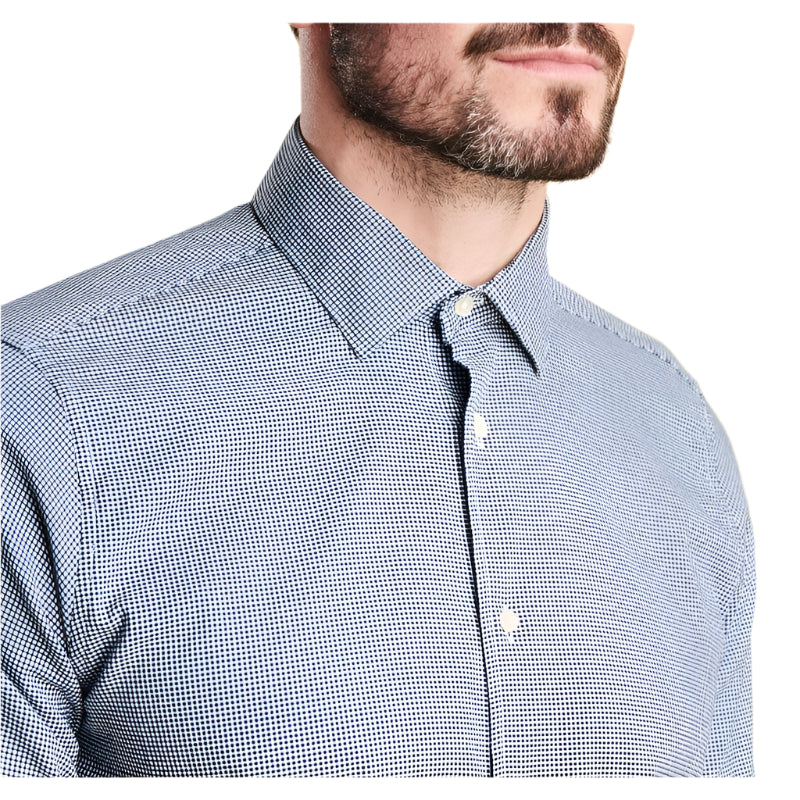 Barbour Highfield Micro Gingham Shirt - Racing Green - William Powell