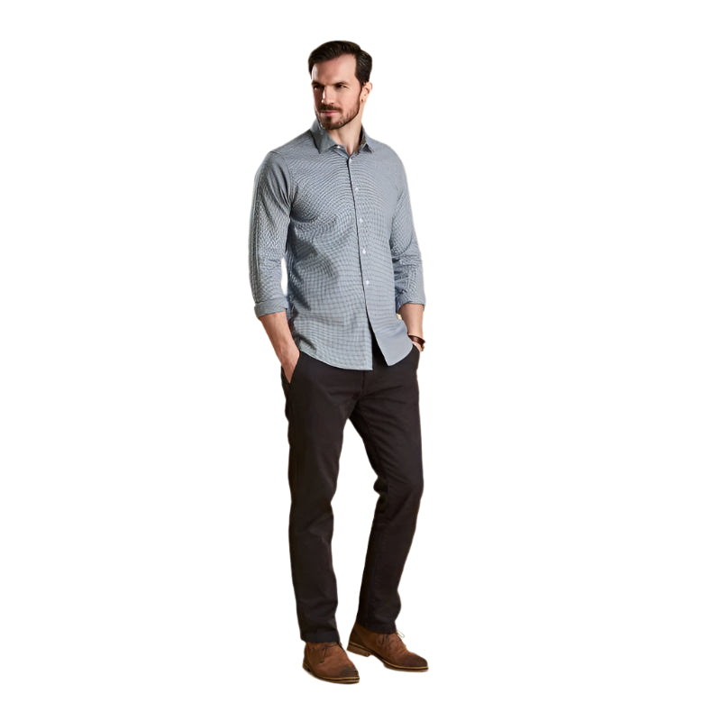 Barbour Highfield Micro Gingham Shirt - Racing Green - William Powell