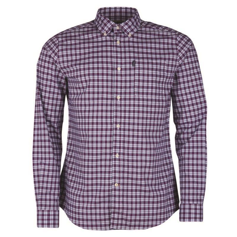 Barbour Highland 1 Tailored Fit Mens Shirt - White - William Powell