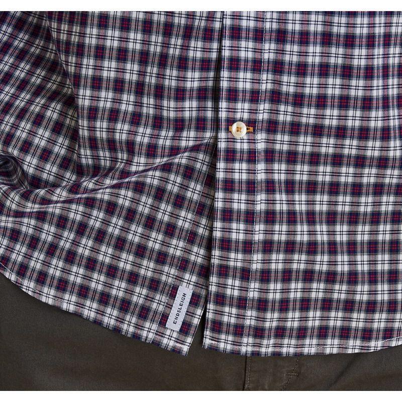 Barbour Highland 1 Tailored Fit Mens Shirt - White - William Powell