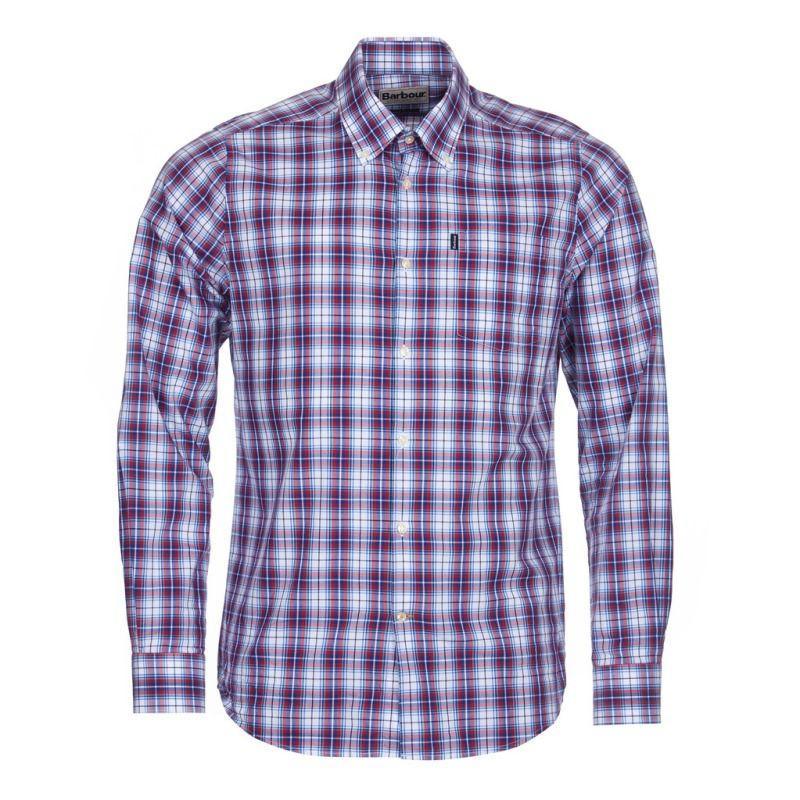 Barbour Highland 3 Tailored Fit Mens Shirt - Red - William Powell