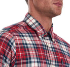 Barbour Highland Check 10 Tailored Mens Shirt - Red - William Powell