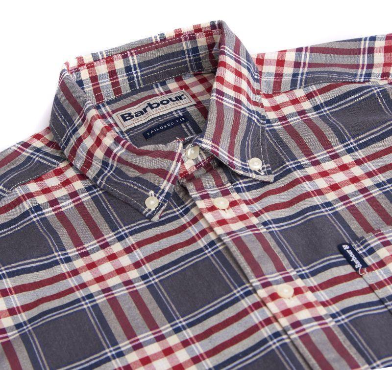 Barbour Highland Check 11 Tailored Mens Shirt - Grey Marl - William Powell
