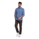 Barbour Highland Check 28 Tailored Fit Mens Shirt - Blue - William Powell