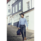 Barbour Highland Check 28 Tailored Fit Mens Shirt - Blue - William Powell