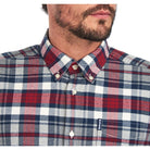 Barbour Highland Check 31 Mens Tailored Shirt - Rich Red - William Powell