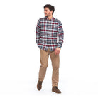 Barbour Highland Check 31 Mens Tailored Shirt - Rich Red - William Powell