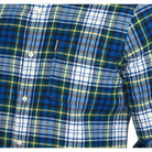 Barbour Highland Check 34 Mens Tailored Shirt - Bright Blue - William Powell